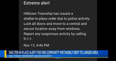 hilltown shelter in place|Hilltown Twp. Police announce shelter